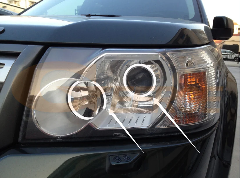 Ультраяркие кольца в виде лампы дневного света для Land Rover Freelander 2 Pre facelift 2006 2011