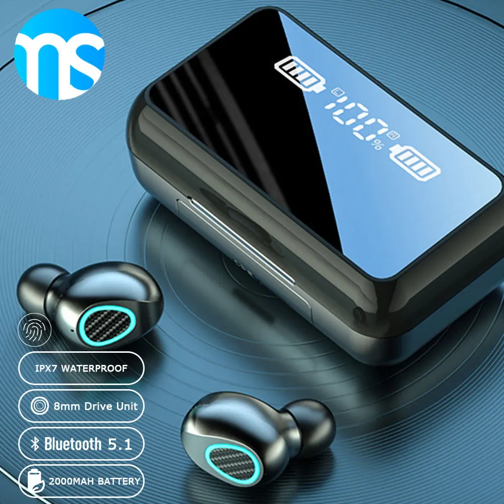 Беспроводные Bluetooth-наушники MS TWS 9D стерео спортивные водонепроницаемые наушники