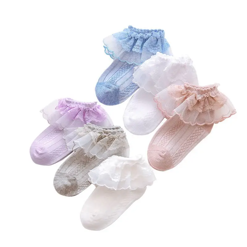

Children Pure Cotton Summer Socks BABY'S Socks Thin Type for Spring And Autumn Girls No-show Socks Socks Mainland China Dance Pa
