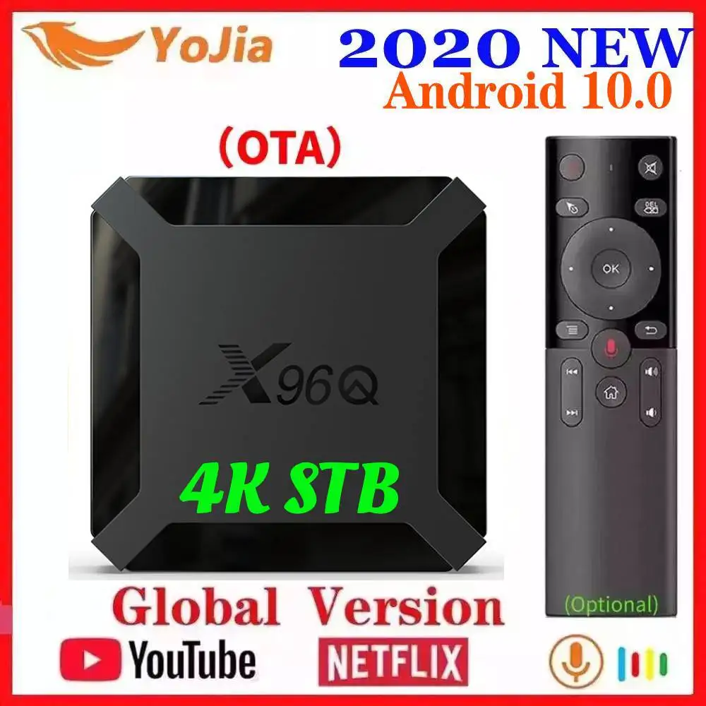 

2020 NEW Android 10 Smart TV BOX Android 10.0 Allwinner H313 TVBOX X96Q Media Player 2G 16G Quad Core 2.4G Wifi Youtube Netflix
