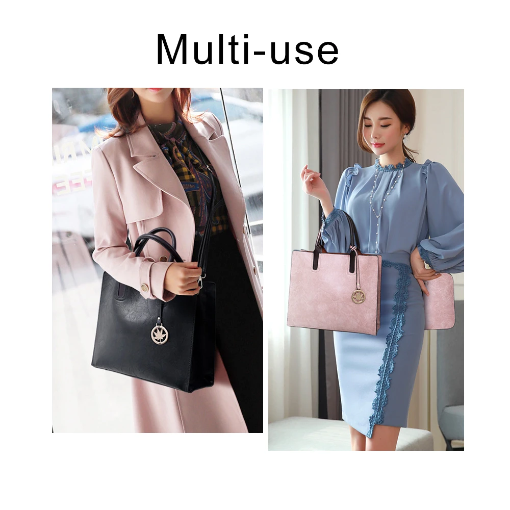 Набор женских сумок из 3 предметов модная женская сумка мессенджер однотонная