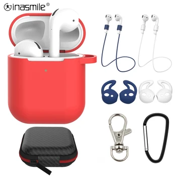 

2/7Pcs Set Silicone Cases for Airpods 2nd Luxury Protective Earphone Cover Case for Apple airpods2 Shockproof Sleeve With Hook