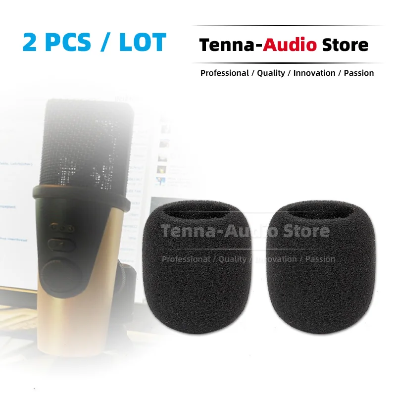 

2PCS Windshield Dustproof Foam Anti Pop Filter For Apogee HypeMiC Hype MiC Shield Windscreen Microphone Windproof Sponge Cover