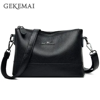 

Solid Color Crossbody Bag for Women Brand Leather Shoulder Bag Designer Black Purses and Handbags Ladies Casual Messenger Bag