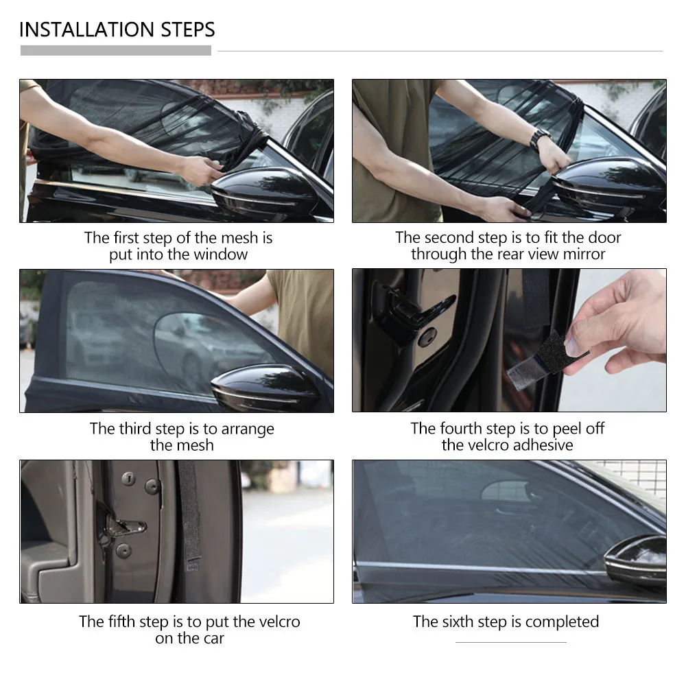 2 шт. автомобильные солнцезащитные козырьки для окон и задних боковых