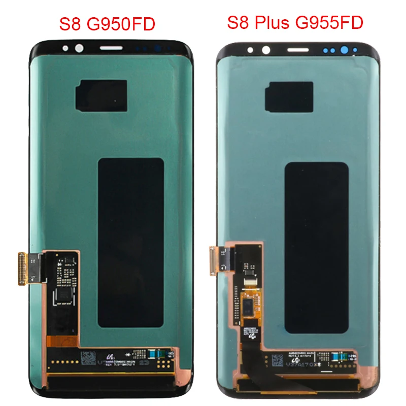 Сжечь тени S8 LCD для Samsung Galaxy Plus дисплей с рамкой G950F SM G955F сенсорный экран