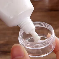 10 sztuk słoik kosmetyczny 2/3/5/10/15/20g małe puste kosmetyczne wielokrotnego napełniania butelki plastikowe cień do powiek makijaż krem do twarzy Jar Pot pojemnik 6