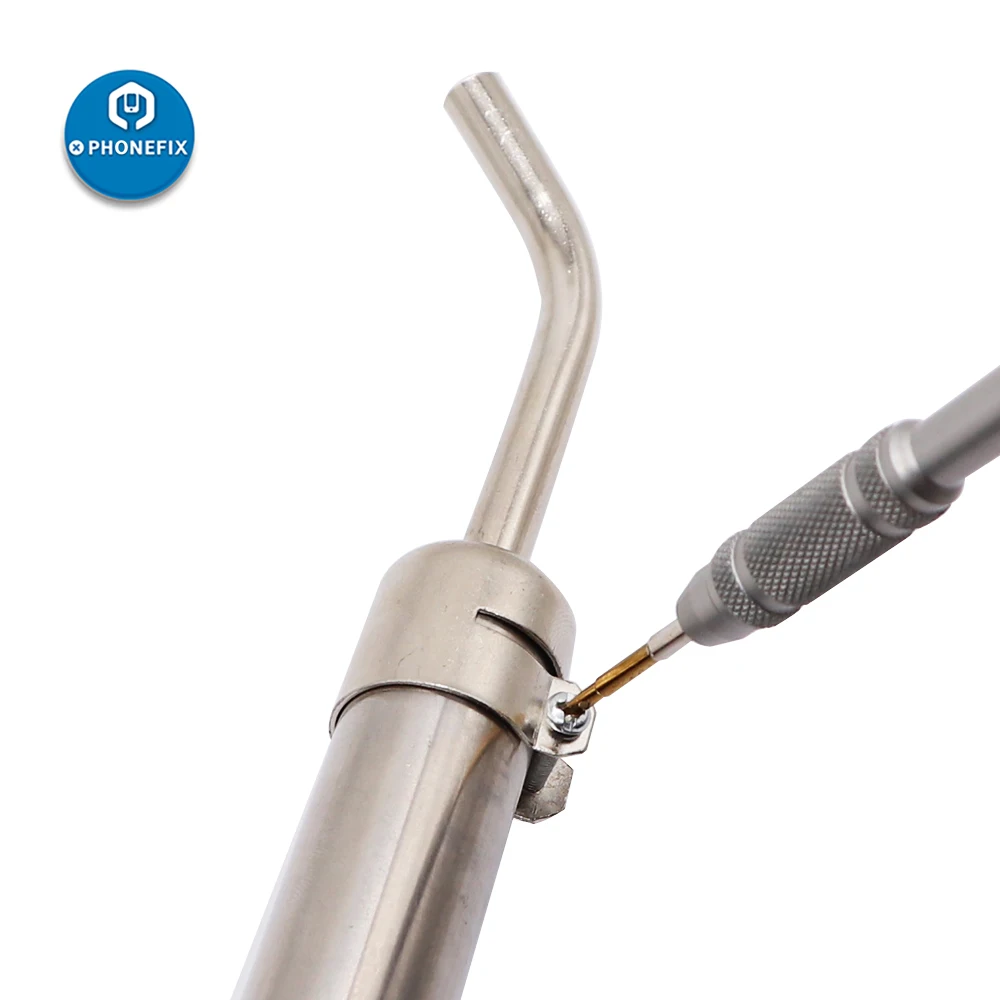 12-Piece Heat Gun Nozzles Kit – Replacement Tips For 850 Hot Air Soldering Station, Stainless Steel, Multiple Sizes
