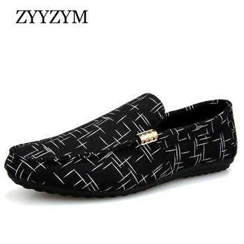 

Zyyzym Men Loafers 2020 Spring Summer Men Shoes Casual Shoes Light Canvas Youth Shoes Men Breathable Fashion Flat Footwear