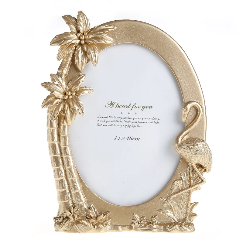 Европейская Фоторамка золотая 5 дюймов 6 7 рамка из смолы для картины украшения