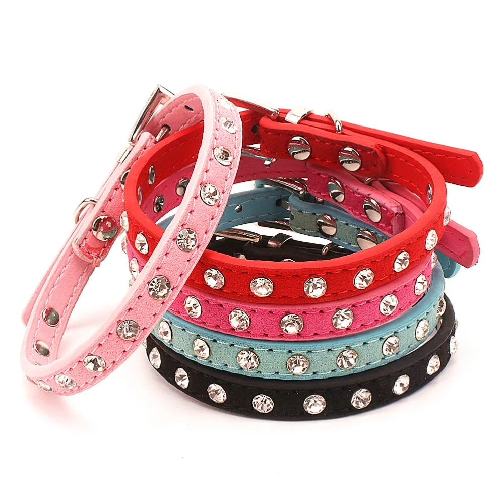 

Rhinestone Cats Collars Kitten Collar Necklace Accessories Quick Release Products For Small Dogs Collar Puppy Accessories