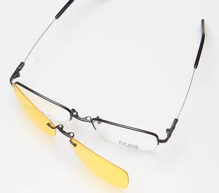 Модная оправа для очков Memory Temple Rui Hao Eyewear брендовая оправа для очков мужские и желтые солнцезащитные очки для ночного видения 6005
