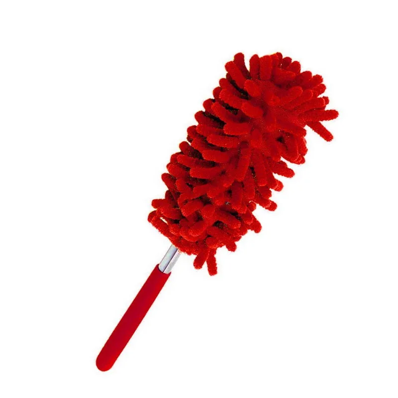 red Щетка из микрофибра, растягивающаяся щетка с перьями, щетка для очистки от пыли, щетка для дома, кондиционер, чистка мебели для автомобиля - Цвет: red
