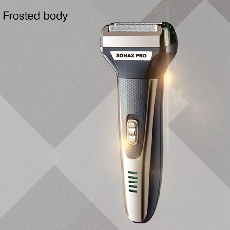 Sonax Pro 3 в 1 мужская электробритва, перезаряжаемая бритва для бритья бороды, электрическая бритва, возвратно-поступательная Чистка носа, бритвенный станок для волос E
