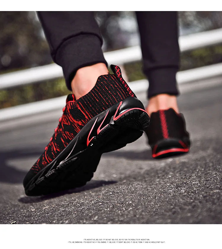 Горячая Распродажа, сексуальные красные студенческие кроссовки, мужские полуботинки на шнуровке, летние сетчатые дышащие спортивные мужские кроссовки