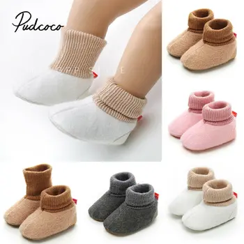 

Unisex Infant First Walkers Baby Shoes Cotton Newborn Toddler Boy Shoes Soft Sole Autumn Winter Babies Shoes for Baby Girl
