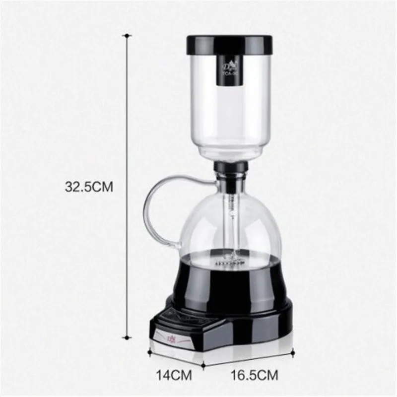 Coffee maker espresso maker Japanese style electric siphon 3 cups vacuum coffee machine brewer drip tea siphon glass pot filter