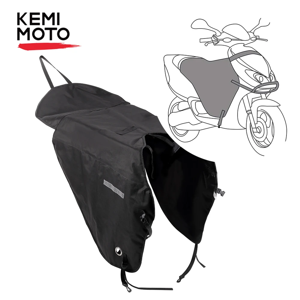 Baratos KEMiMOTO manta de motocicleta cubierta de calentador de piernas de rodilla para Scooters lluvia viento protección impermeable invierno edredón para Vespa GTS GTV