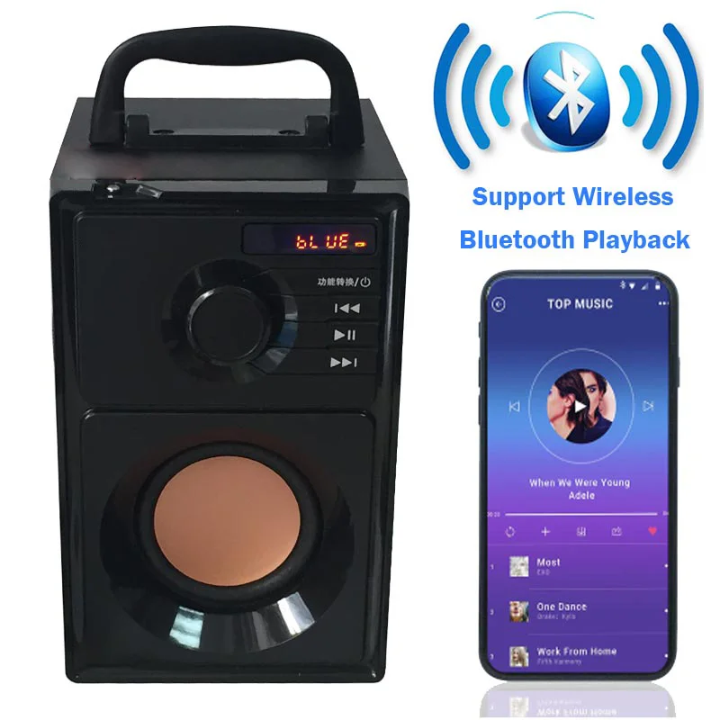 

Portable Bluetooth speaker Portable Wireless Loudspeaker Sound System 10W stereo Music surround Outdoor Speaker