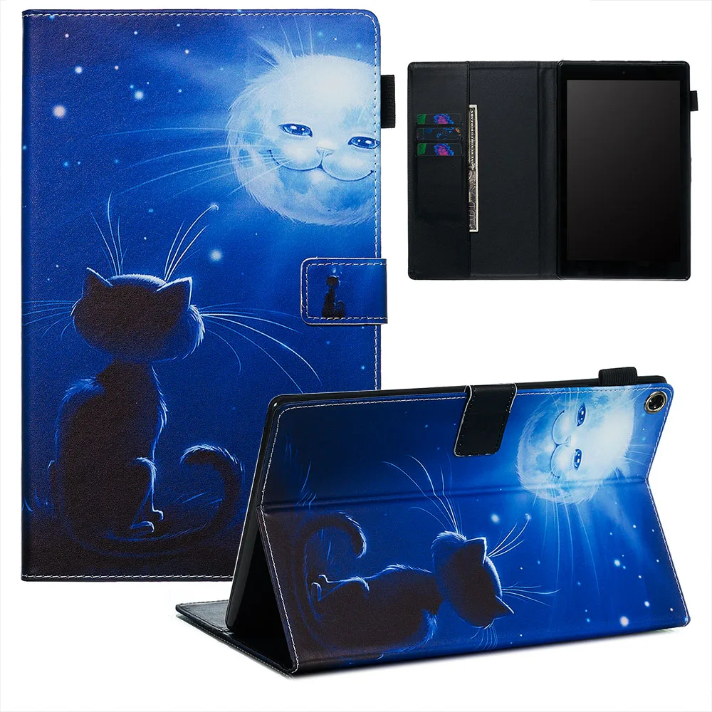 Чехол Fundas для Amazon Kindle Fire HD 10, чехол-подставка для планшета, чехол для Amazon Fire HD 10, чехол, мягкая задняя крышка из ТПУ