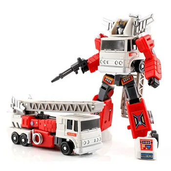

Transformation G1 MS TOYS MS-B02F MS B02F Artfire Fevernova Fire Truck Mini Action Figure Robot Deformation Collection Car Model