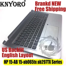 Упор для рук США клавиатура и Touc hp ad для hp Pavilion 15-AB 15-ab065tx ab297TX серии 809031-001