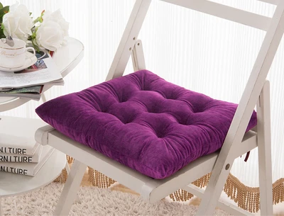 purple Современная мягкая и утолщенная ткань Decorativos стол обеденный стул Подушка Нескользящая Высококачественная Подушка сиденья для дома и автомобиля доска - Цвет: purple