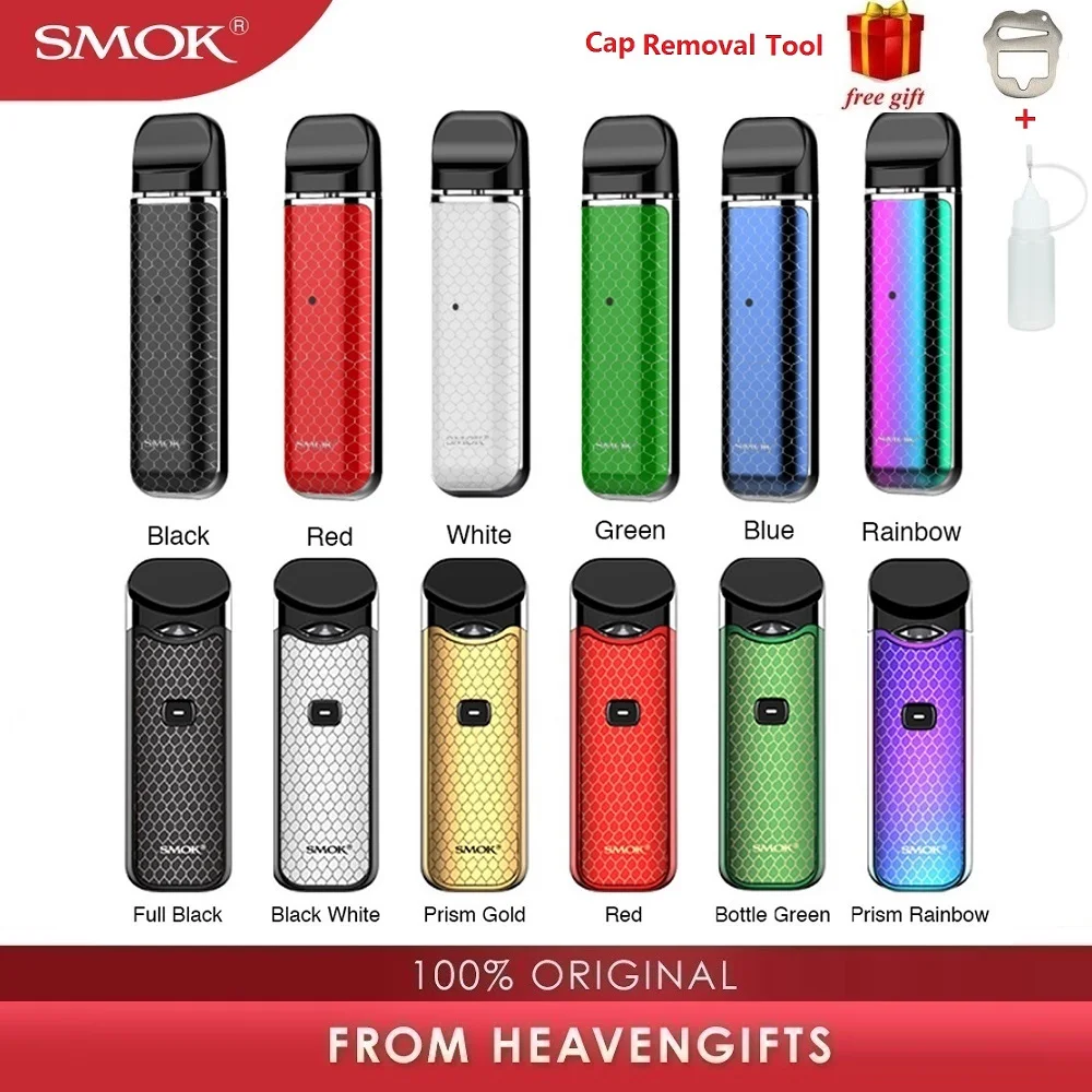 

Original 3ml SMOK Nord Pod Kit 1100mAh Battery vs 2ml SMOK Novo Pod Kit 450mAh Battery Pod System vs SMOK Kit vs Renova Zero