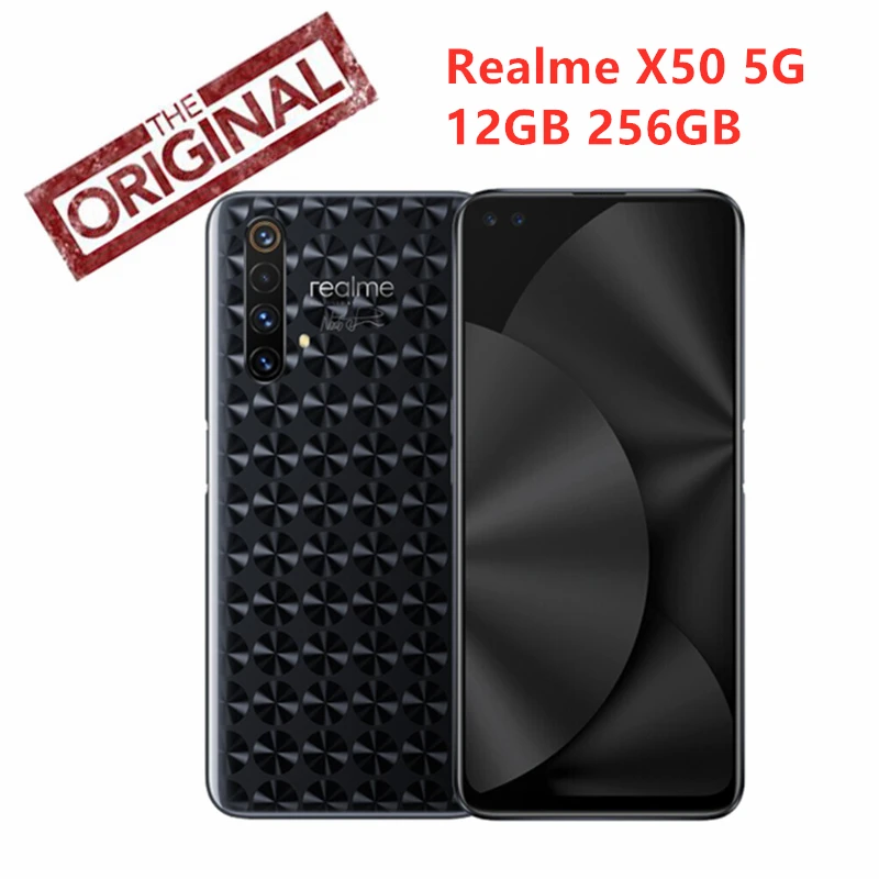 Оригинал Realme X50 5G 12 Гб 256 ГБ 6 57 ''мобильный телефон Snapdragon 76 64 0 с камерой МП 4200
