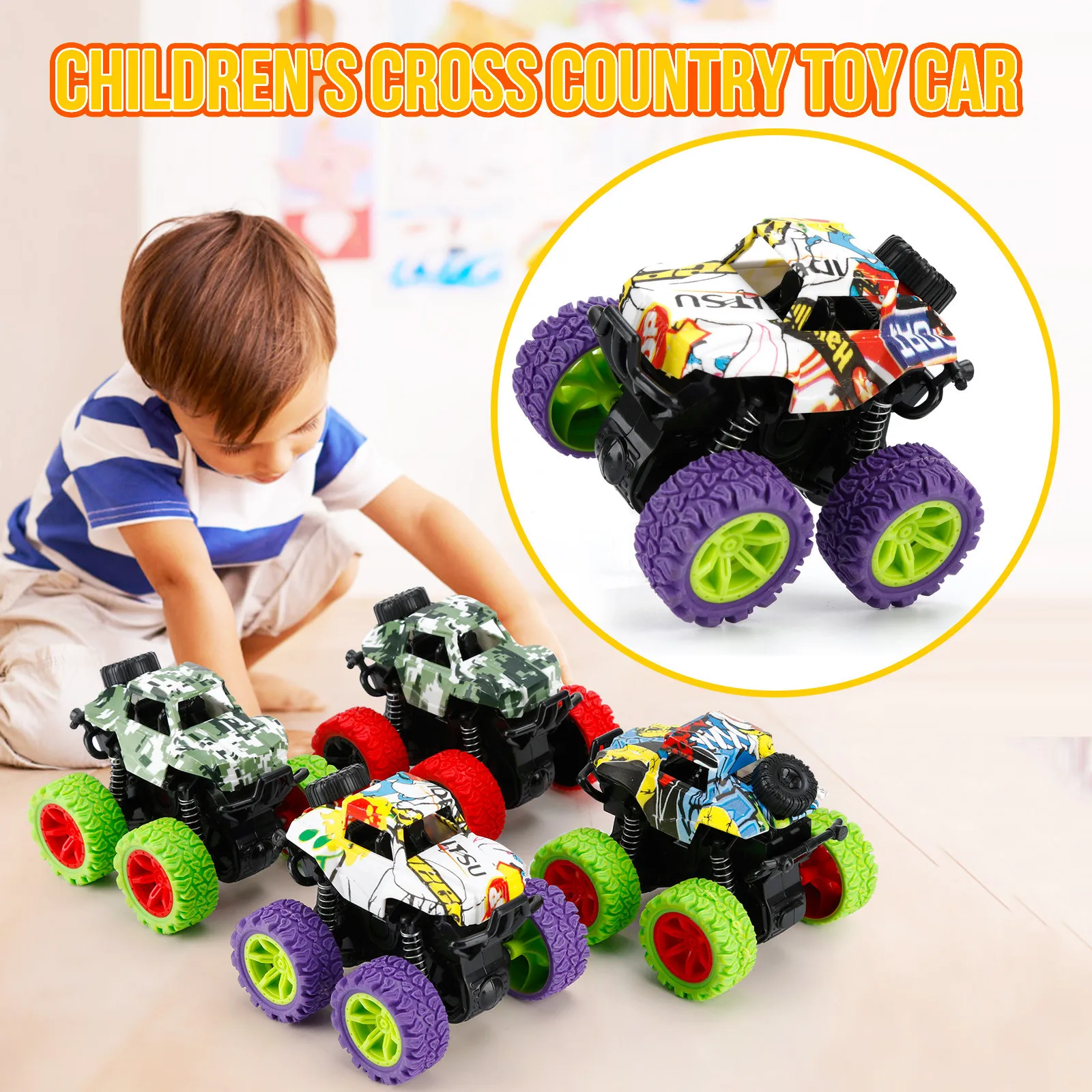 

3 Styles Model Mini Toys Back Car Birthday Gift Boy Toys Simulation Model Toy Four-Wheel Drive Off-Road Vehicle Wholesale 2021