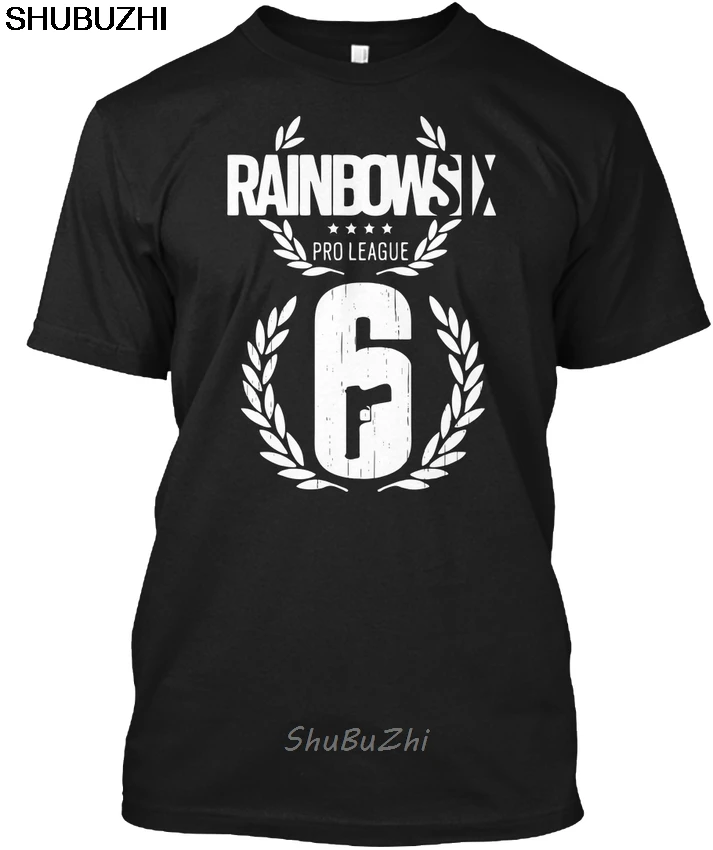 Мягкая футболка Rainbow Six Siege-Rainbowsix Pro League 6 с популярной надписью sbz3403