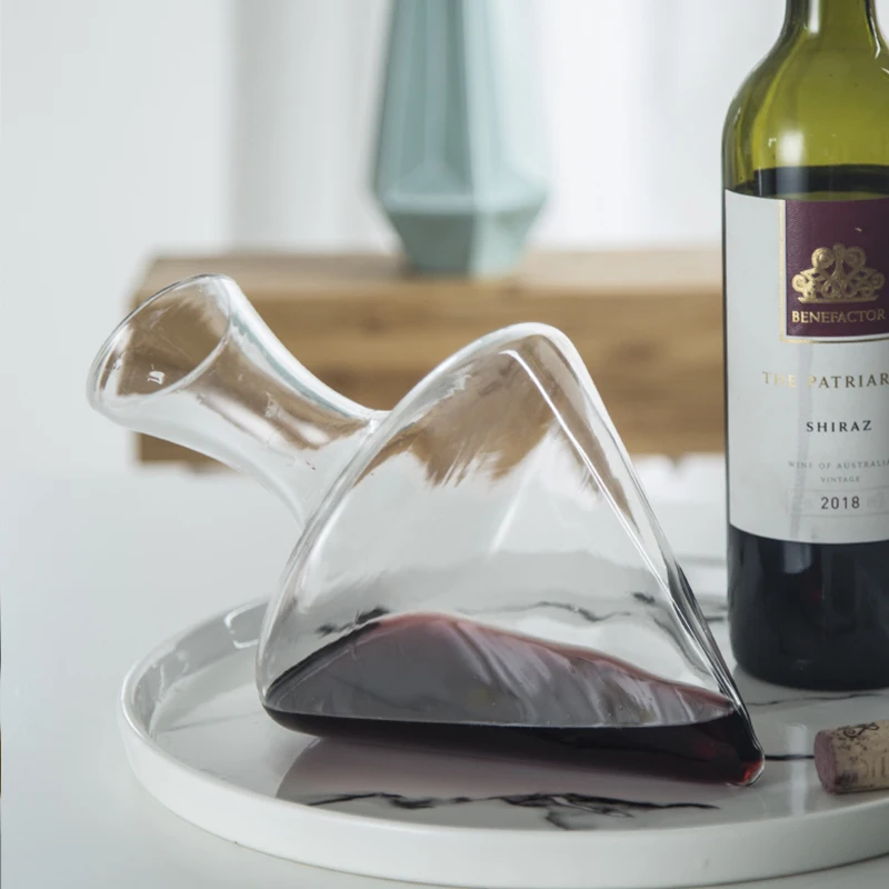 Glass Wine Decanter Creative Ice Bucket Ice Jug Wine Set Home Bar Supplies Whiskey Bottle Decanter Jug Pourer Aerator