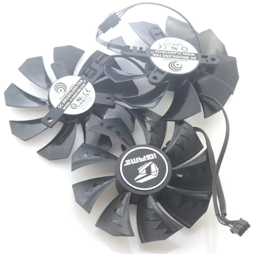 

PLA09215B12H 12V 0.55A VGA Fan For iGame GTX1070 1080 RTX 2060 2070 2080 X Graphics Card Cooling Fan 4Wire 4Pin