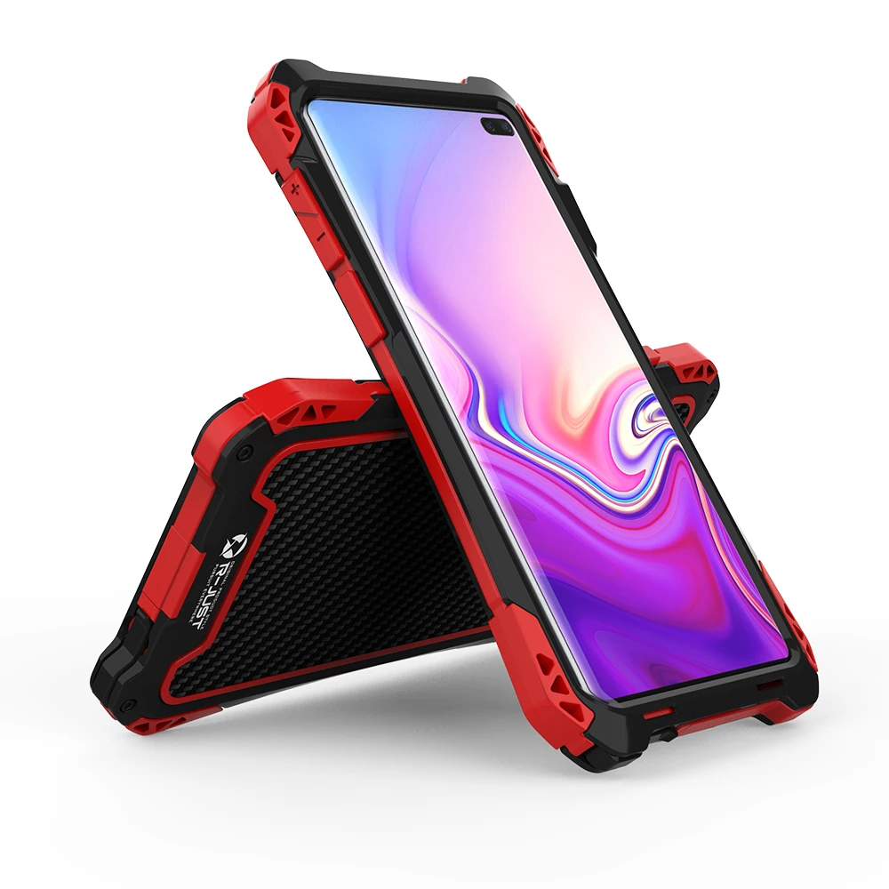 

Shockproof Metal Aluminum Frame Luxury Brand Hard Armor Phone Cover For Samsung S10 Case For Samsung Galaxy S10 Plus S10 5G Case