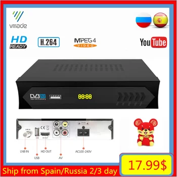 

Satellite TV Receiver Decoder HD DVB-S2 TV Tuner MPEG4 H.264 Standard Set top box Support Youtube OTA HTTP/FTP Upgrade