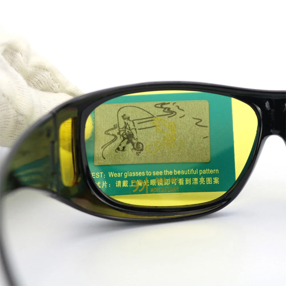 Unisex Night Vision Driving Wrap Around Over Glasses Anti Glare Safety Sunglass Polarized HD Night Vision Goggles New