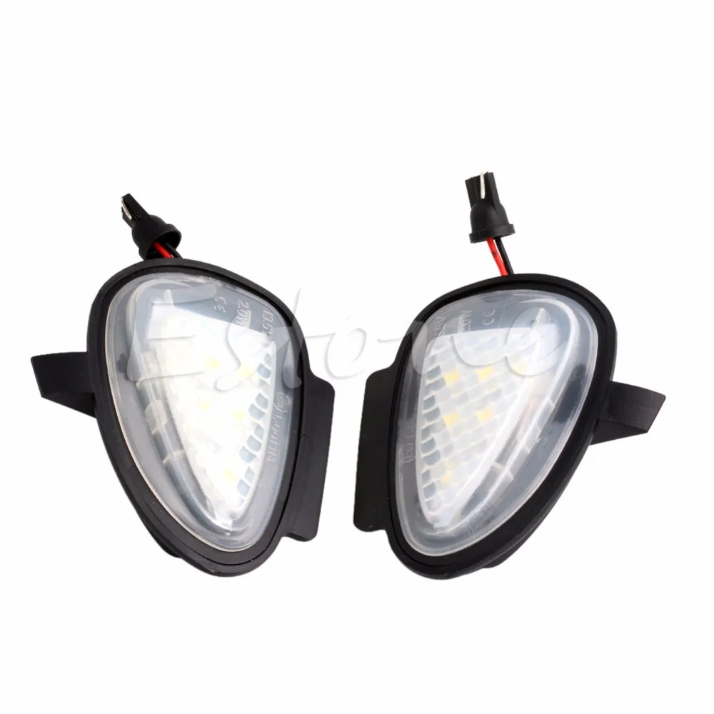

2X Direct Fit White LED Under Side Mirror Puddle Lights For VW GTi Golf MK6 6 MKVI