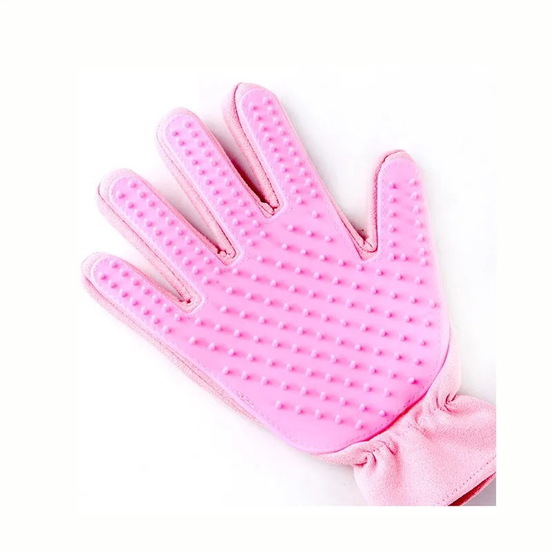 Симпатичная розовая зеленая щетка для домашних кошек мягкая силиконовая