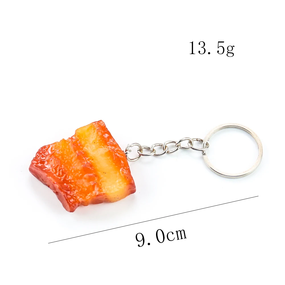 BESPORTBLE 5pcs Food Keychains Realistic Chicken Wings Fried