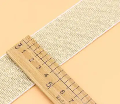 4M Woven Gold Silver Flat Elastic Bands Elastic Tapes for sewing Garment Bag Trousers DIY Crafts Supplies Apparel Accessories - Цвет: D