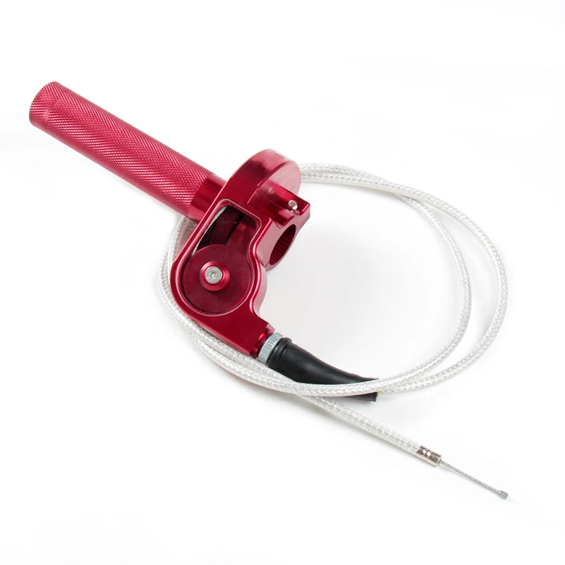 CNC алюминиевый четверть оборота Быстрый твистер с дроссельной заслонки кабель для 7/" 22 мм руль грязи велосипед ямы модифицированный