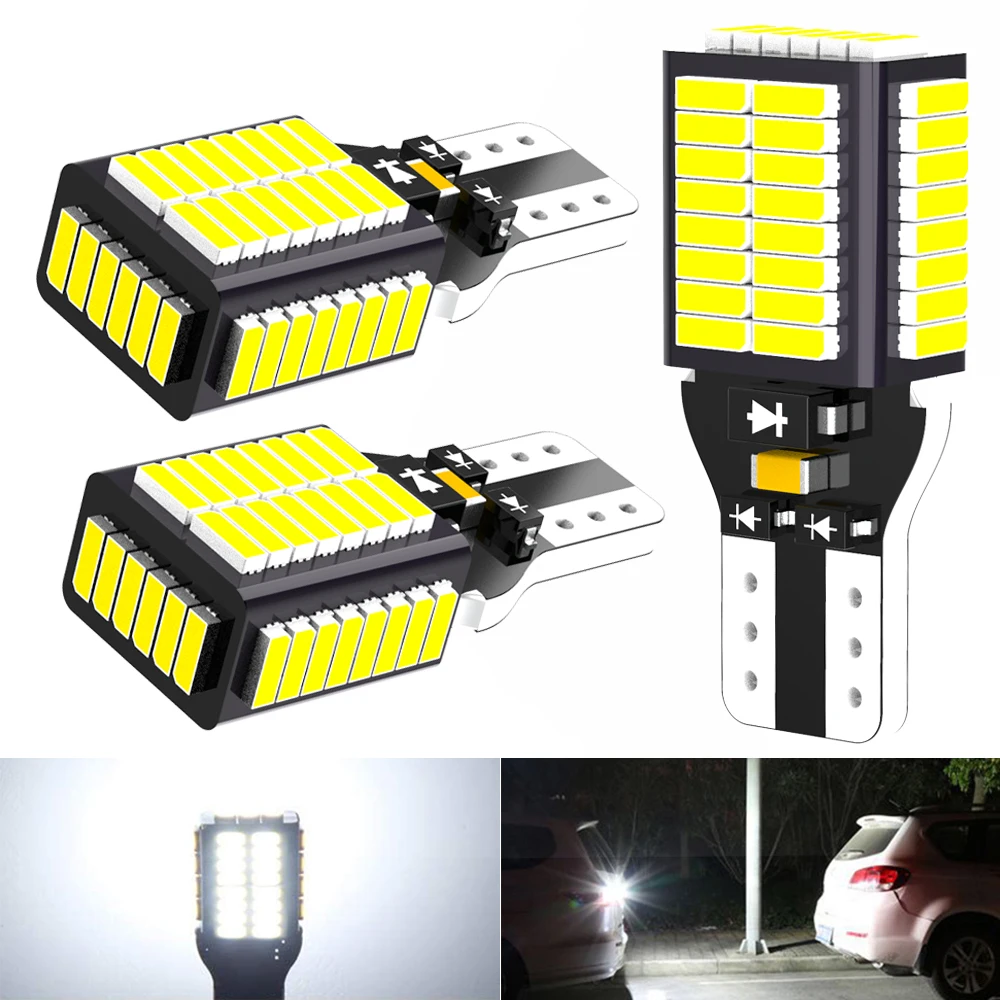 Лампа заднего светильник T15 W16W LED 4014 лм 921 54SMD 6000 2 шт. | Автомобили и мотоциклы