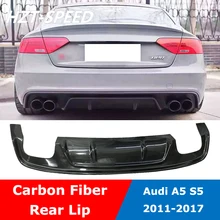 A5 S5 RG Тип углеродного волокна задний спойлер хвост губы бампер диффузор для Audi A5 S-line S5 купе 4 двери 2012