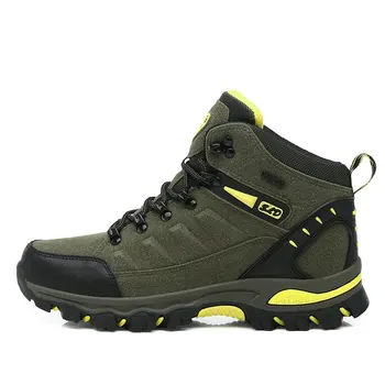 

Winter High Top Women Hiking Waterproof Trekking Boots Mountain Climbing Shoes Sports Rubber Sole Shoes Nubuck Men Couple
