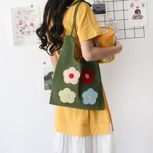 Angelatarch Новое поступление простая японская Лоскутная парусиновая свежая Повседневная сумка с цветочным принтом сумка для покупок на одно плечо