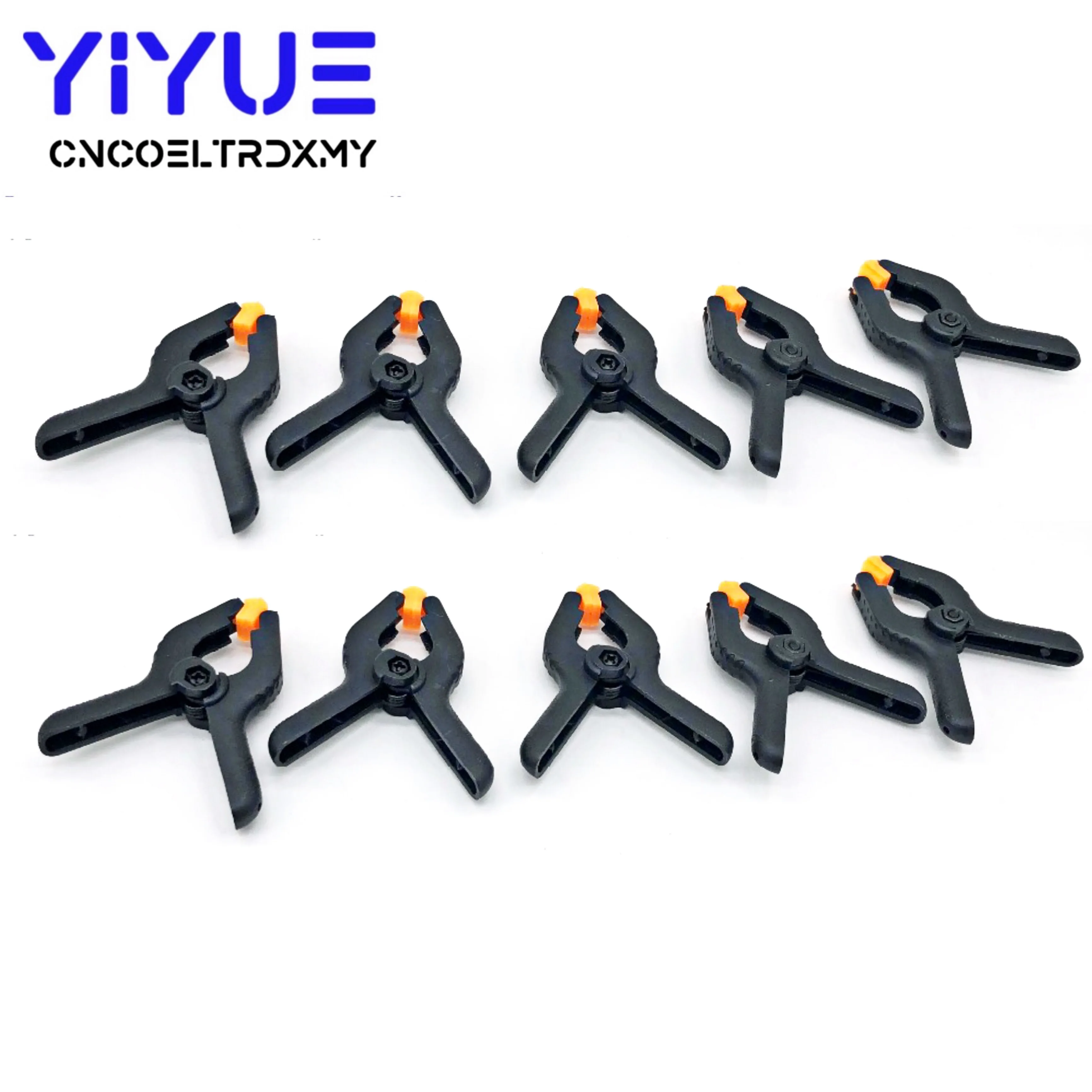 10pcs/set 2inch DIY Tools Plastic Clamps For Spring Clip Clamp Woodworking Black 