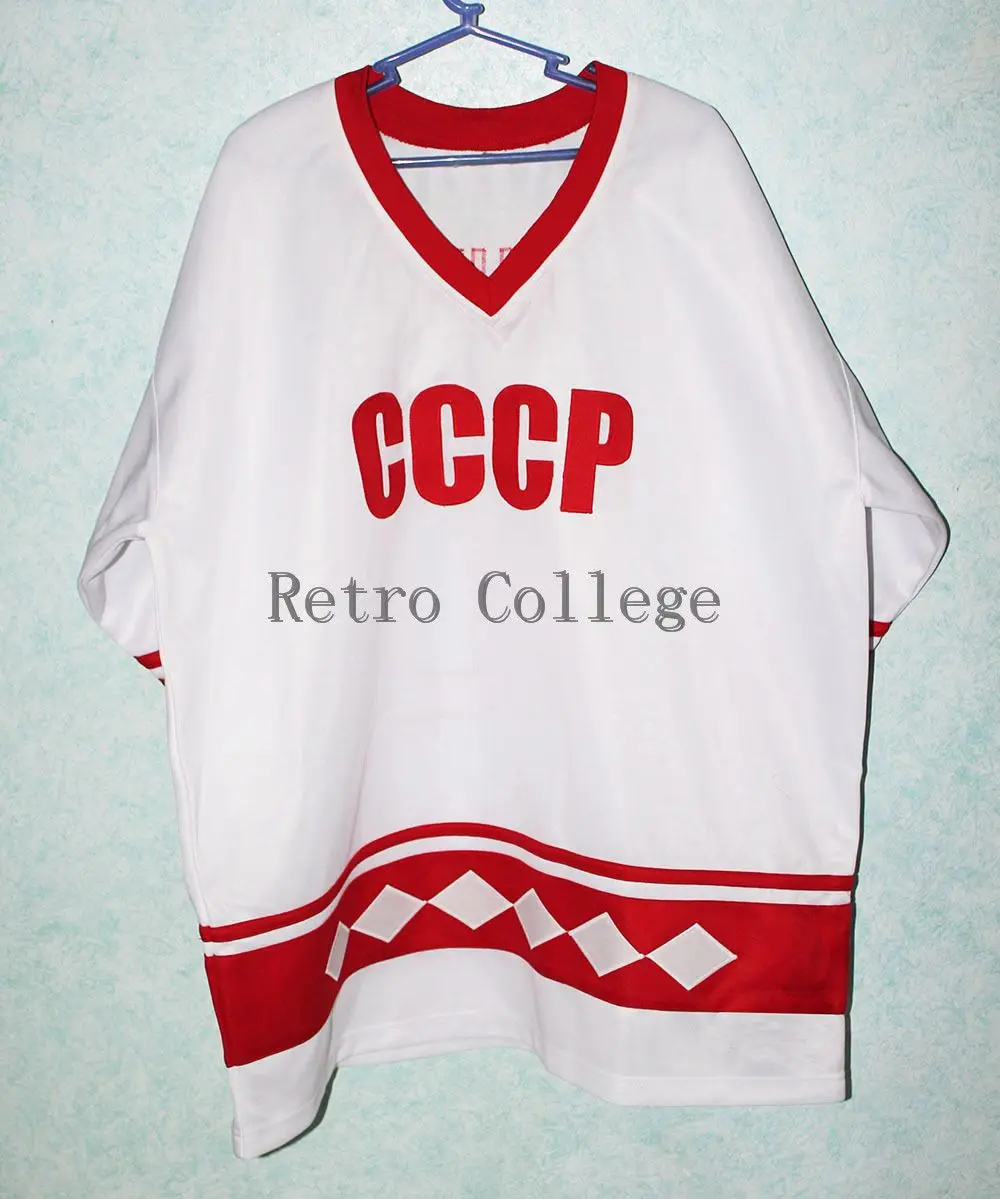 Футболка мужская с вышивкой под любой номер и имя #10 CCCP 1980|Хоккейные майки| |