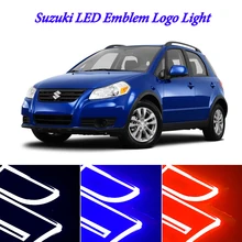 9 см X 11,5 см 5D светодиодный маркерный свет для suzuki swift самурая 2007 2008 светодиодный логотип знак света