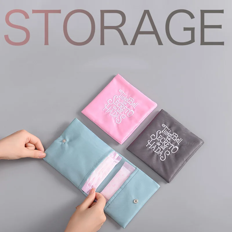 

Hot 4 Color Women Cute Sanitary Storage Bags Pads Organizer Purse Holder Napkin Towel Storage Bags Girl Napkin Bag Pouch Case