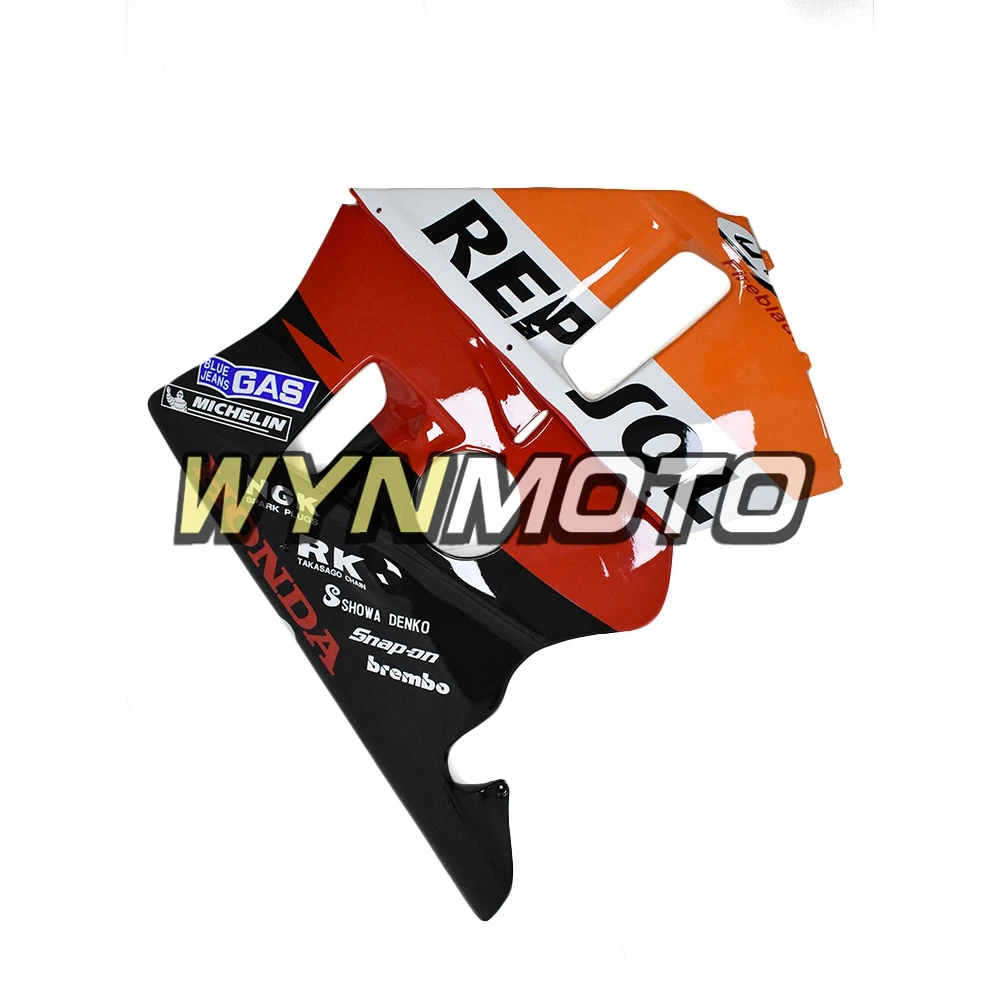 ABS пластик полный обтекатель комплект для Honda CBR400RR NC23 1987 1988 1989 CBR 400RR 87 89 Обтекатели мотоцикл Repsol оранжевый красный черный